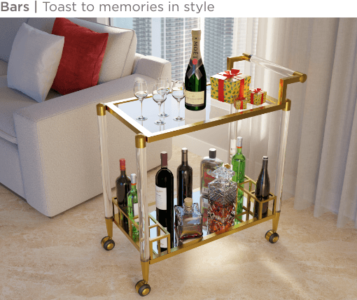 Bars. Toast to memories in style